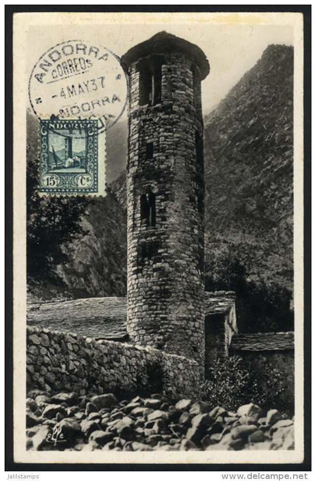 Maximum Card Of MAY/1937: Chapel Of Santa Coloma, VF Quality - Sonstige & Ohne Zuordnung