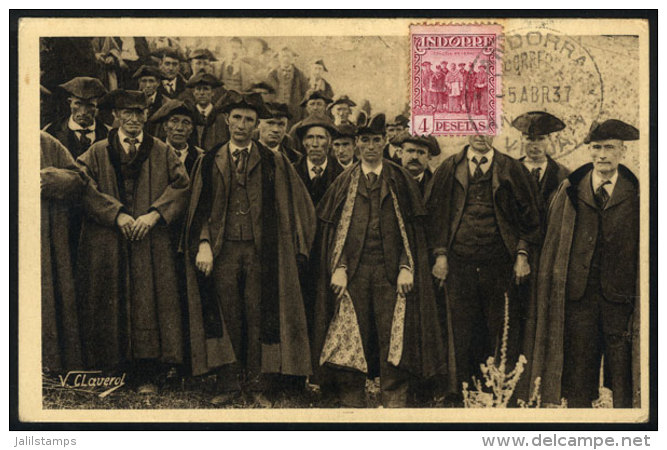 Maximum Card Of AP/1937: Councilors Of Santa Coloma, Politics, Fine Quality - Andere & Zonder Classificatie