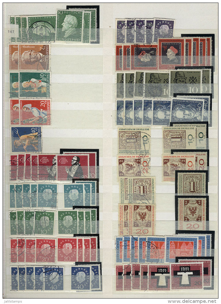 Large Stockbook With Many Mint And Used Stamps Issued Between Circa 1946 And 1967, Almost All Of Very Fine Quality.... - Other & Unclassified