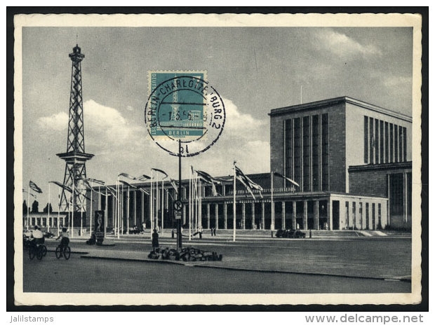 BERLIN: Exhibition Halls In Funkturm, Maximum Card Of 1/MAR/1956, VF Quality - Other & Unclassified