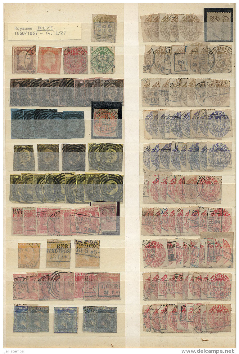 GERMAN STATES: Large Stockbook With Many Hundreds Used And Mint Stamps, Very Interesting Lot For The Especialist.... - Other & Unclassified