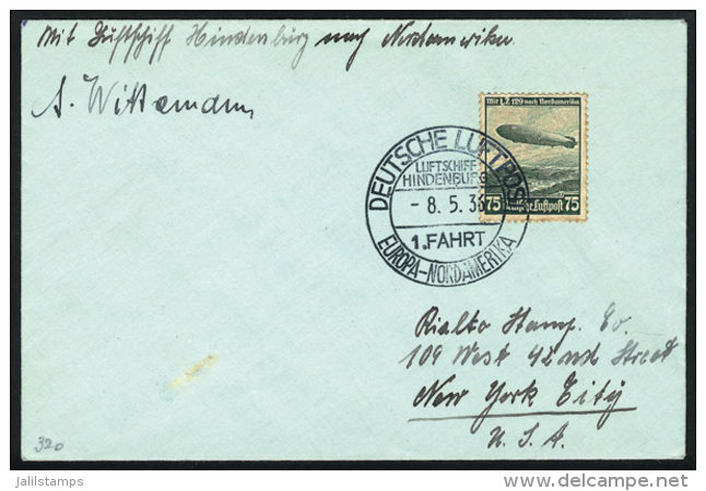 Cover Dispatched On 8/MAY/1936 Onboard The ZEPPELIN To New York, Excellent Quality! - Other & Unclassified