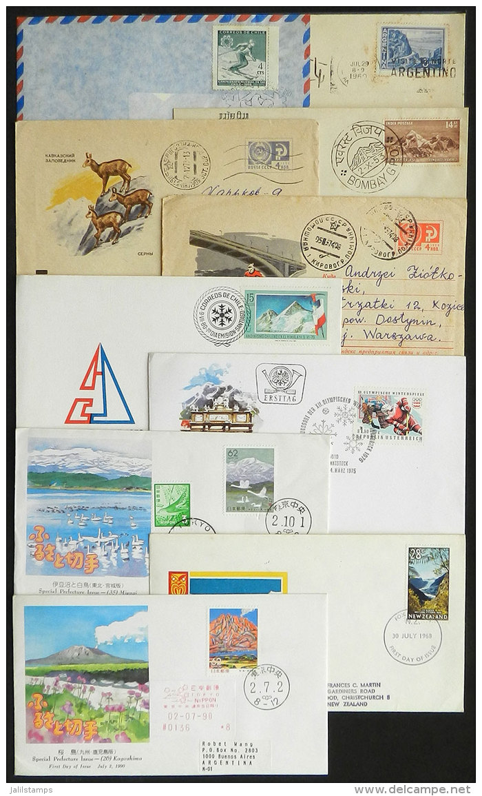 TOPIC MOUNTAINS: More Than 200 Covers And Postal Stationeries, Most With Postmarks And/or Illustrations Related To... - Colecciones (sin álbumes)