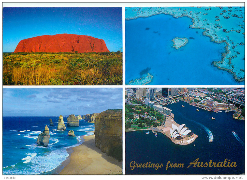 Multiview, Australia Postcard Posted 2015 Self-adhesive Stamp - Autres & Non Classés