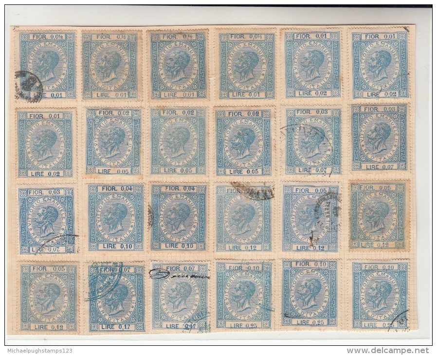 Italy / Revenue + Fiscal Stamps - Unclassified