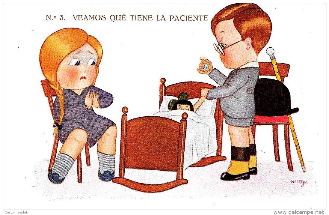 [DC3410] CPA - N° 3 VAMOS QUE TIENE LA PACIENTE- SERIE MEDICO - E. HERTOGS - Non Viaggiata - Old Postcard - Altri & Non Classificati