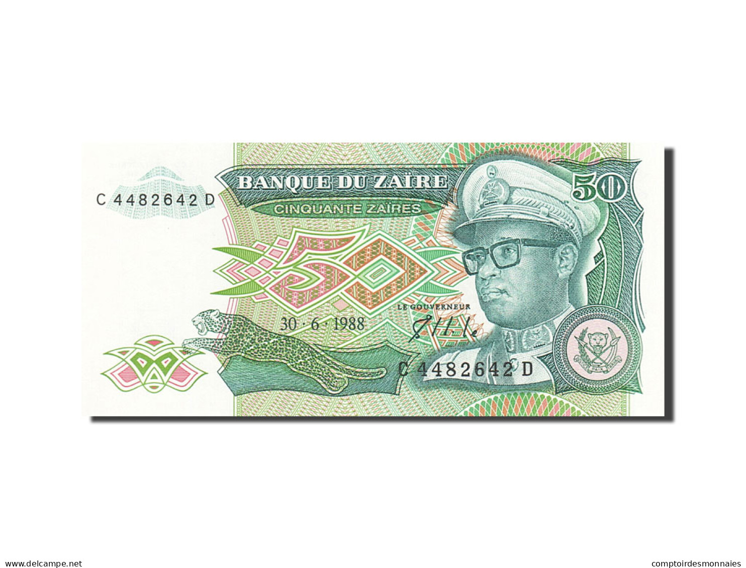 Billet, Zaïre, 50 Zaïres, 1988-1992, 1988-06-30, KM:32a, NEUF - Zaïre