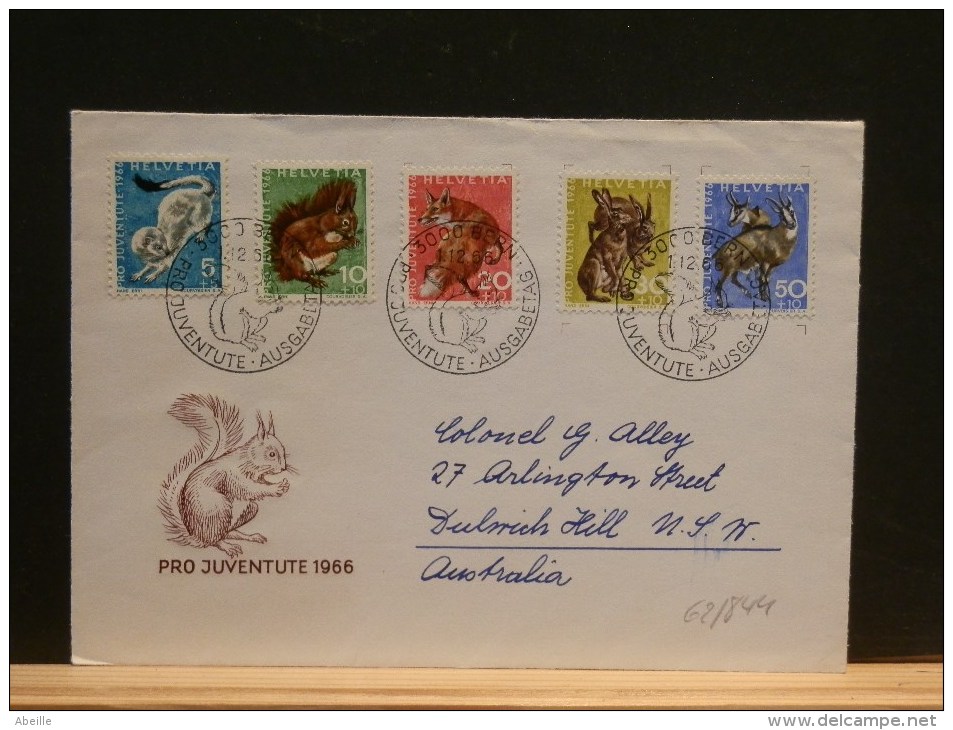 62/844   LETTRE  SUISSE - Rodents