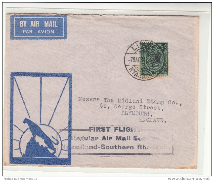 Nyassaland / Airmail / First Flights - Other & Unclassified