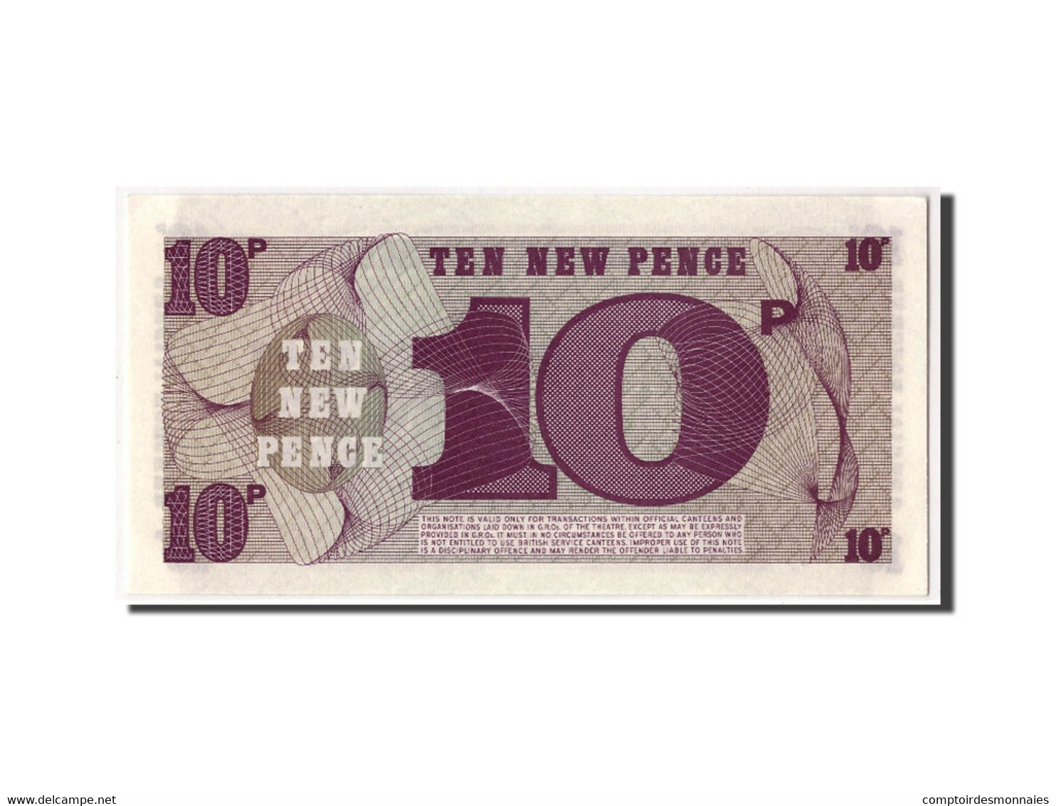 Billet, Grande-Bretagne, 10 New Pence, Undated (1972), KM:M48, NEUF - Forze Armate Britanniche & Docuementi Speciali