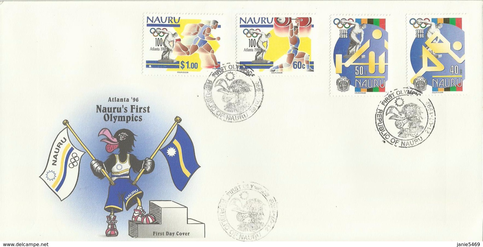 Nauru 1996  Olympics FDC - Nauru