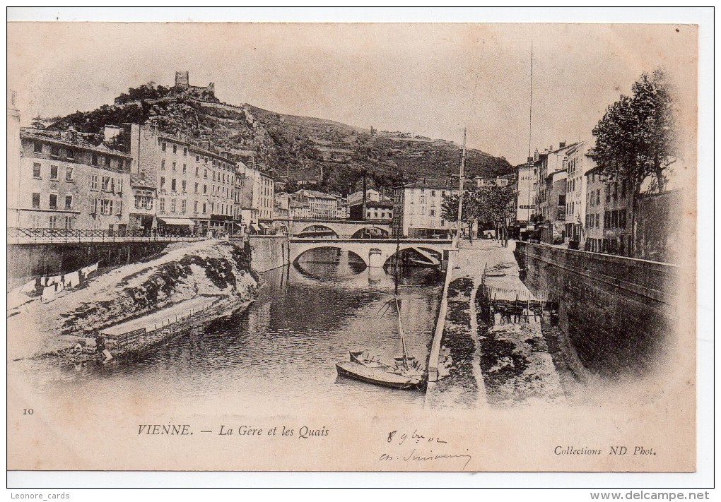 CPA.38.Vienne.La Gère Et Les Quais. - Vienne