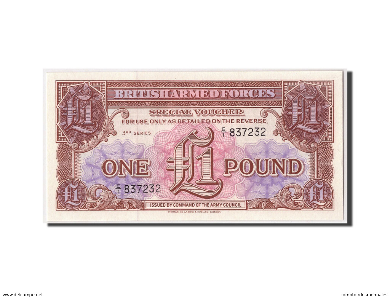 Billet, Grande-Bretagne, 1 Pound, Undated (1956), KM:M29, NEUF - Forze Armate Britanniche & Docuementi Speciali