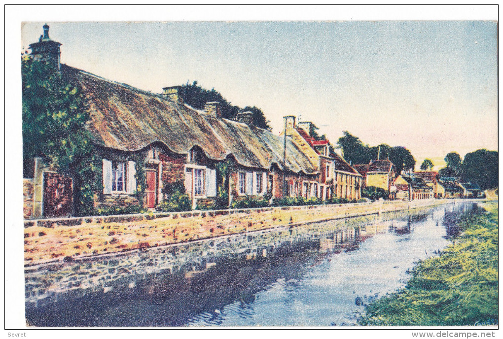 LA NORMANDIE PITTORESQUE. - LE VAST. - Maisons Au Bord De La Saire. Editions Le Goubey - Andere & Zonder Classificatie