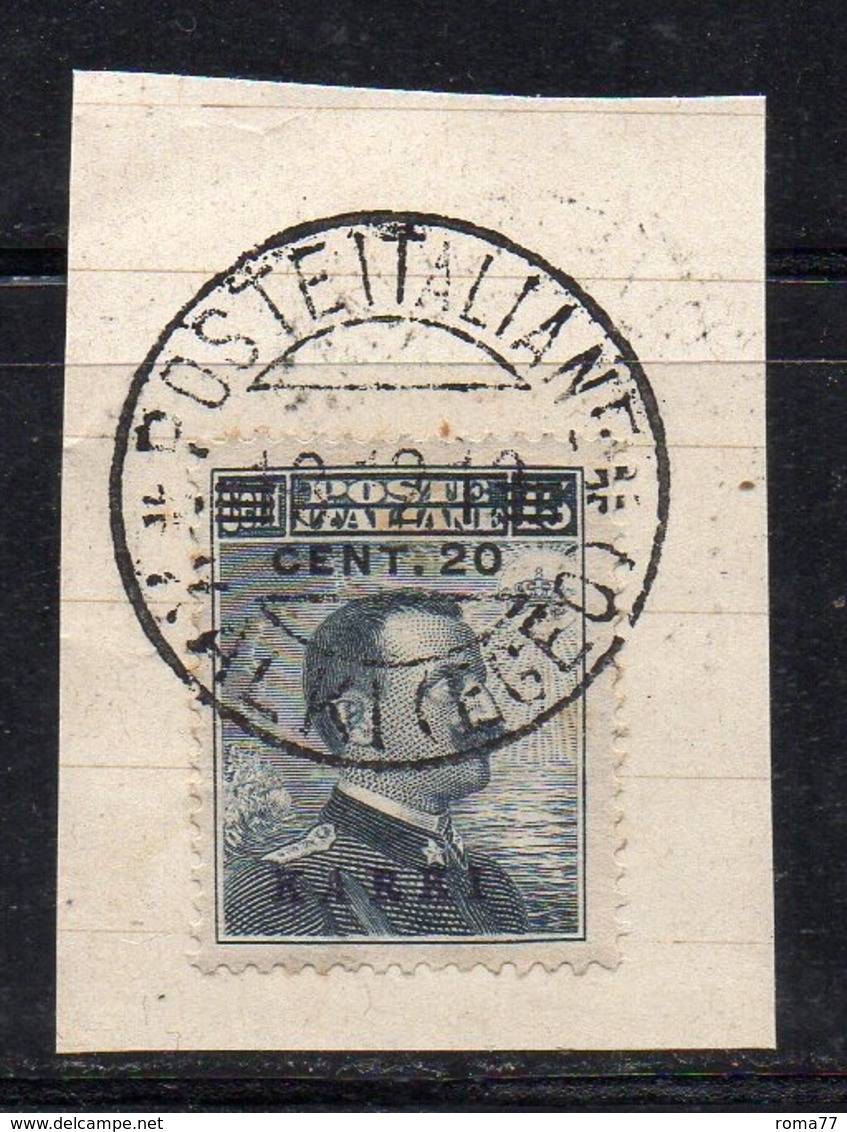 ENR14e - CARCHI 1916, 20/15 Cent N. 8 Su Frammento Del 18/12/1919 . - Egée (Carchi)