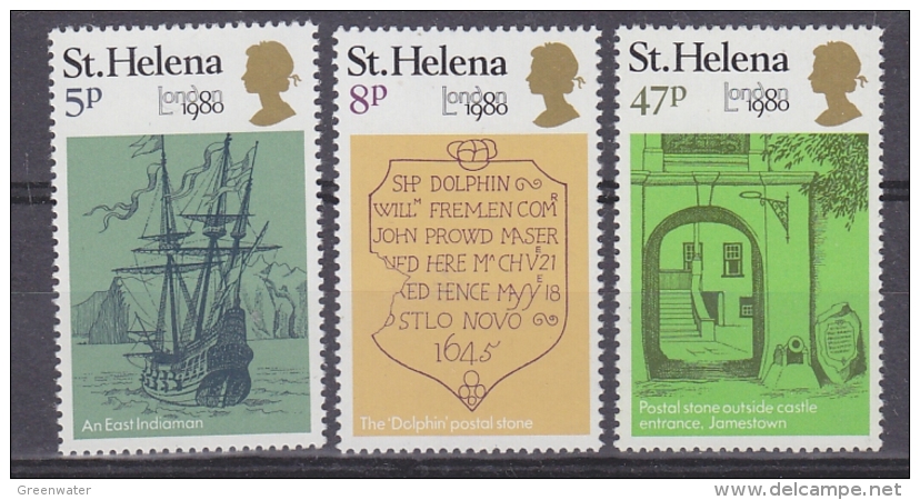 St Helena 1980 London 1980 3v ** Mnh (32651) - Sint-Helena