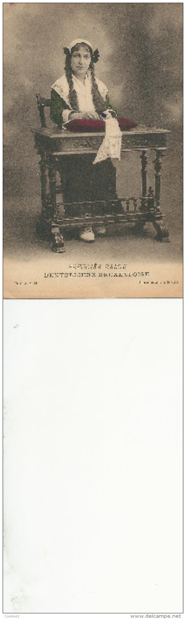 BELGIQUE METIER DENTELLIERES DENTELLIERE GUERRE REFUGIE BELGE 1914 - Straßenhandel Und Kleingewerbe