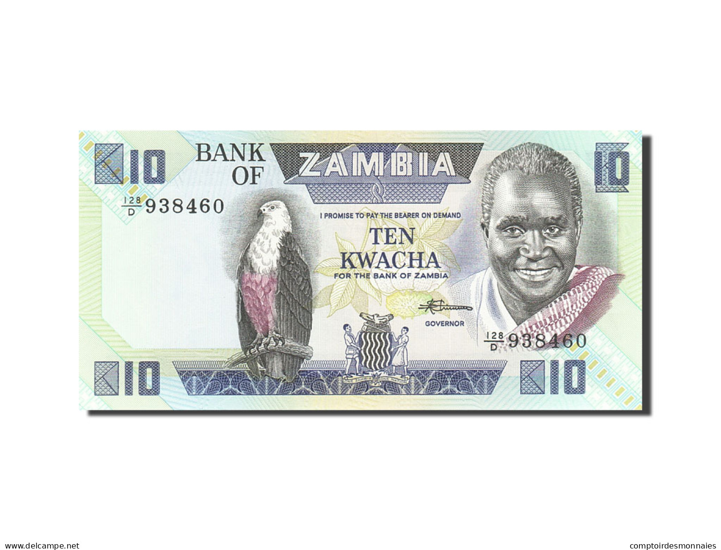 Billet, Zambie, 10 Kwacha, 1980-1986, Undated (1980-1988), KM:26e, NEUF - Zambia