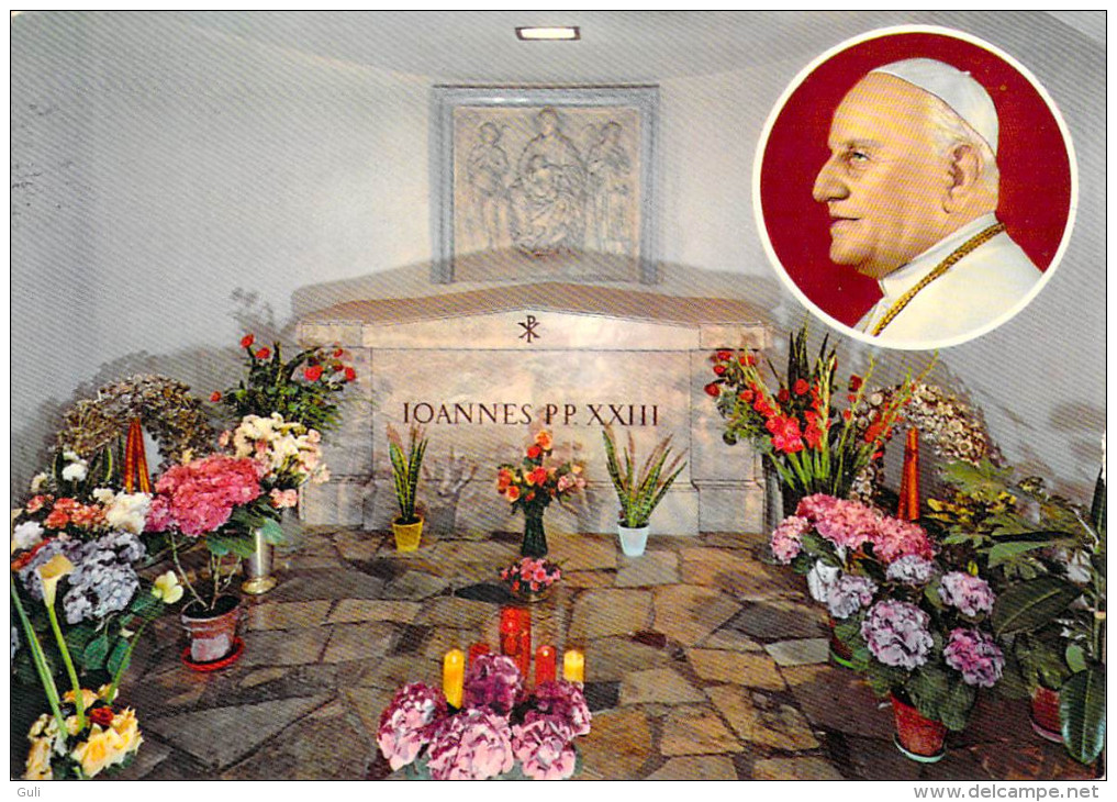 Pape Papa-Tomb De S-S GiOVANNI XXIII Jean Joannes PP XXIII -Citta Del Vaticano Vatican Religion Christianisme)*PRIX FIXE - Papes