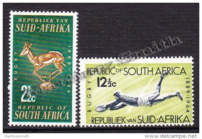 South Africa - Afrique Du Sud - Africa Sur  1964 Yvert 278 - 79  - 75th Anniversary Of The National Rugby Team - MNH - Neufs