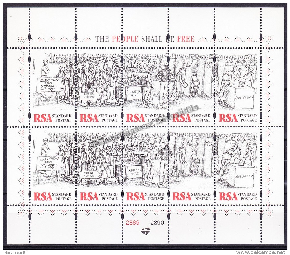 South Africa - Afrique Du Sud - Africa Sur  1997 Yvert 961 - 65, Freedom Day - MNH - Nuevos