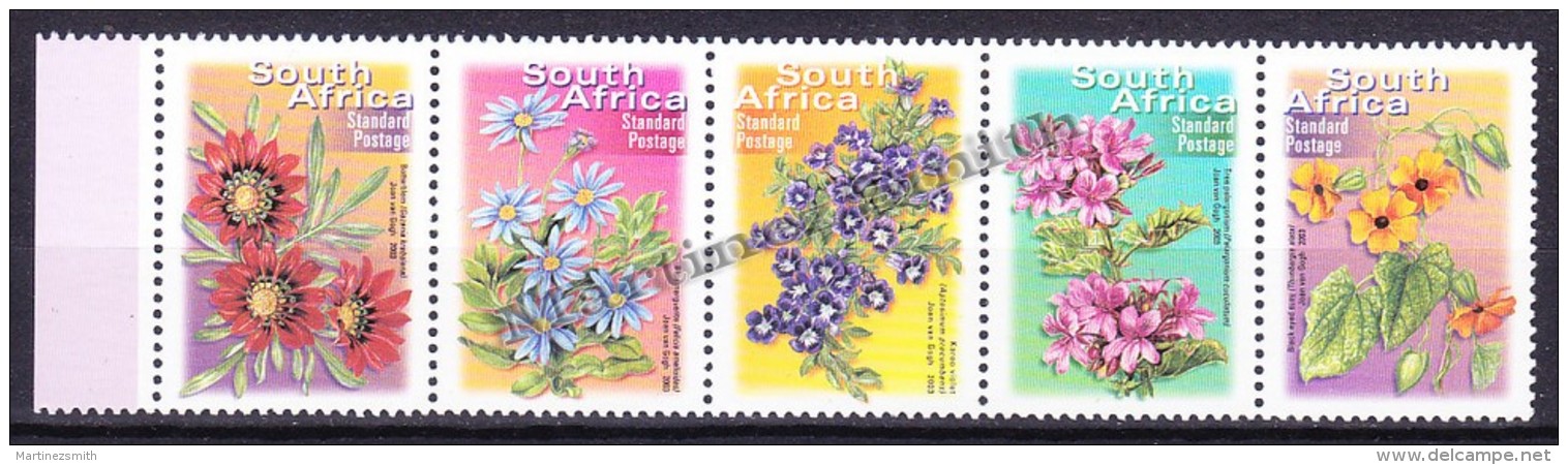 South Africa - Afrique Du Sud - Africa Sur 2001 Yvert  1159 - 63 -Definitive, Flowers - 2008 Reprint - MNH - Neufs