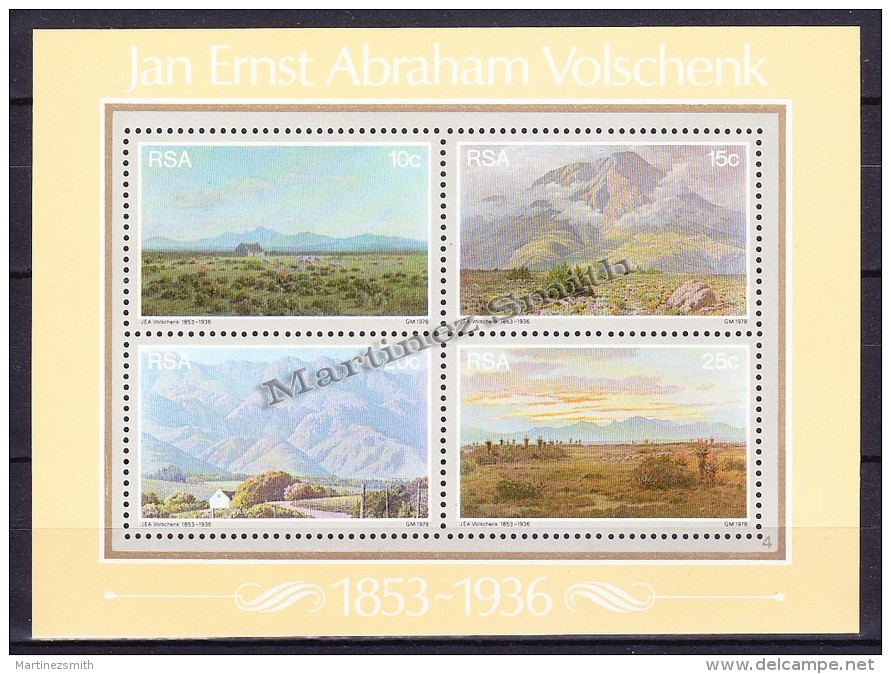 South Africa - Afrique Du Sud - Africa Sur 1978 Yvert  BF 6 - Jan Ernst Abraham Volschenk - Miniature Sheetlet - MNH - Neufs