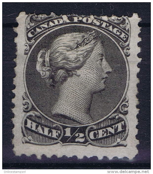 Canada: 1868  SG Nr 54 Not Used (*) SG  Grey Black - Unused Stamps