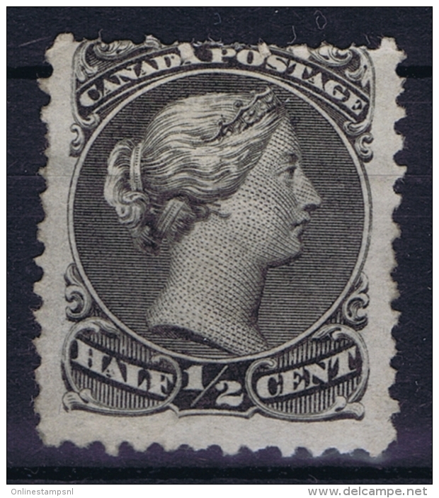 Canada: 1868  SG Nr 54 Not Used (*) SG  Grey Black - Neufs