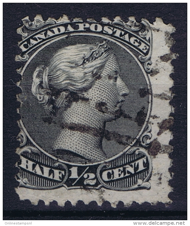 Canada: 1868  SG Nr 54  Used  Grey Black - Gebraucht