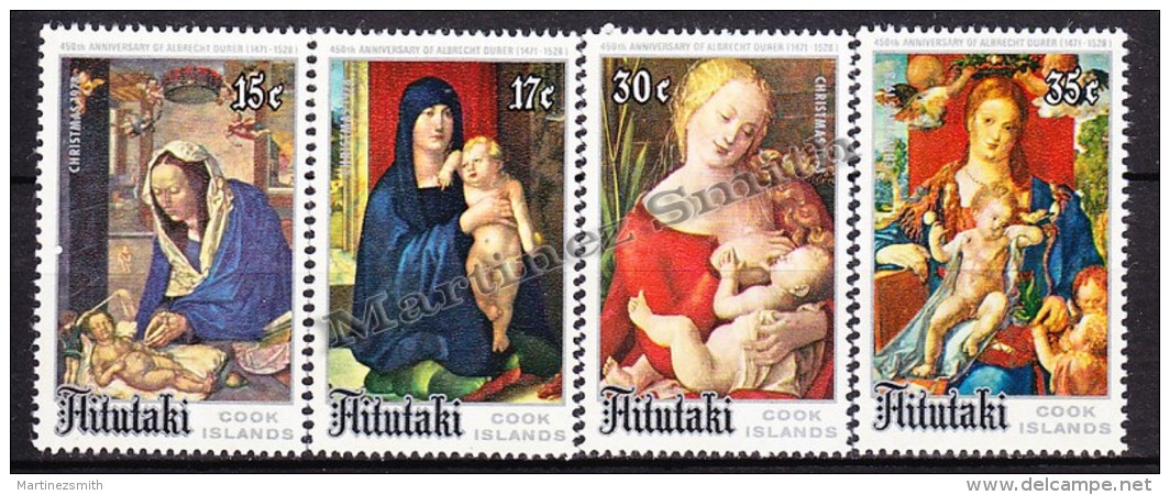 Aitutaki 1977 Yvert  230- 33, Christmas - Noël - MNH - Aitutaki