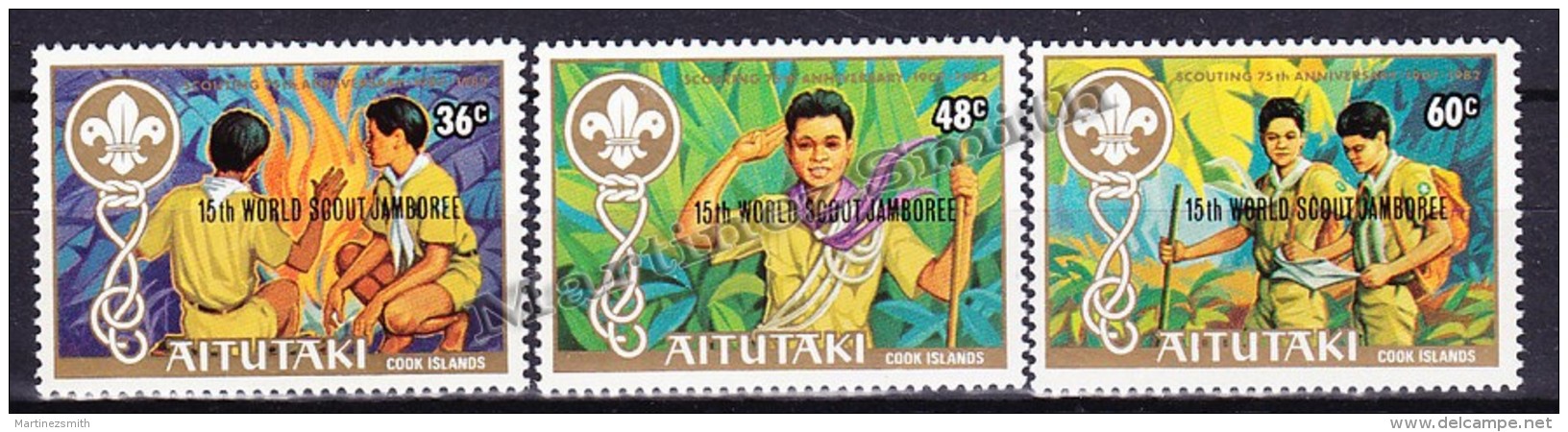 Aitutaki 1983 Yvert  348 - 50 - 15th World Scout Jamboree At Canada  - MNH - Aitutaki