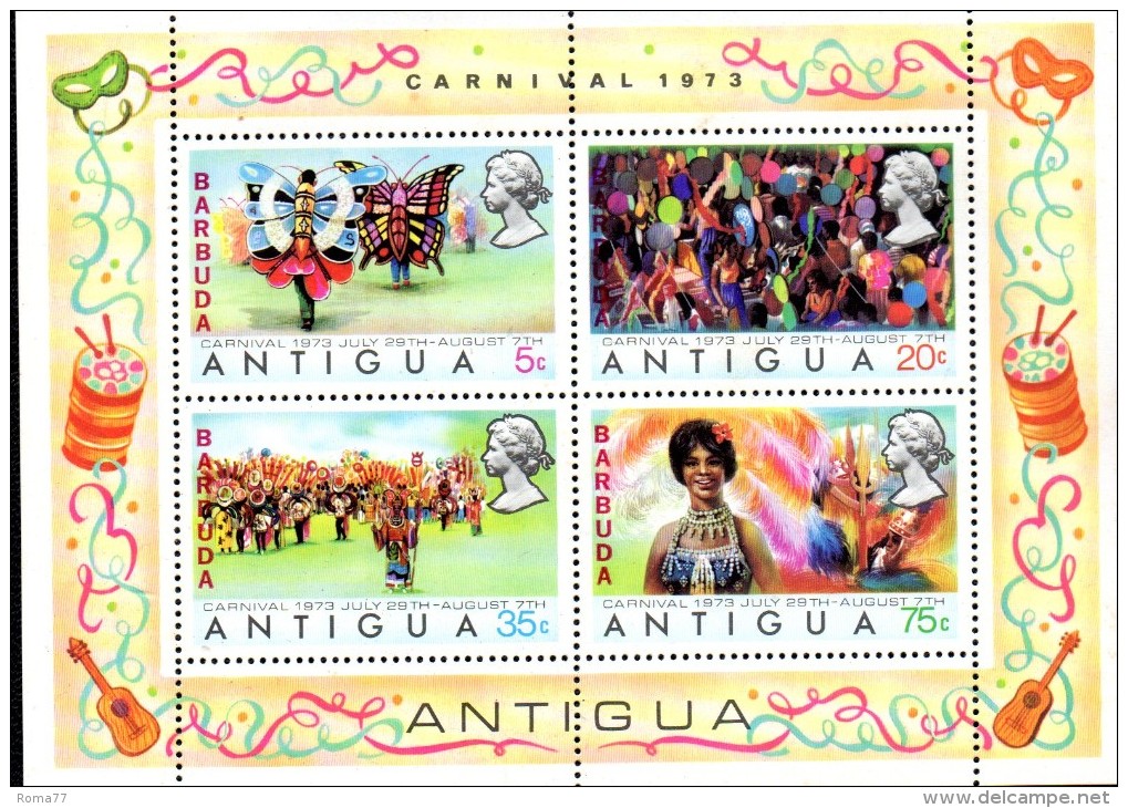 BF41 - ANTIGUA 1973 Mi BL 8 Carneval    ***  MNH - Blocks & Sheetlets