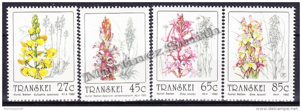 South Africa - Afrique Du Sud - Transkei 1992 Yvert 279 - 82, Local Flowers, Orchids - MNH - Ungebraucht