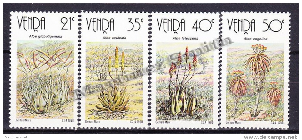 South Africa - Afrique Du Sud - Venda 1990 Yvert  209- 212, Flowers, Aloe - MNH - Nuevos