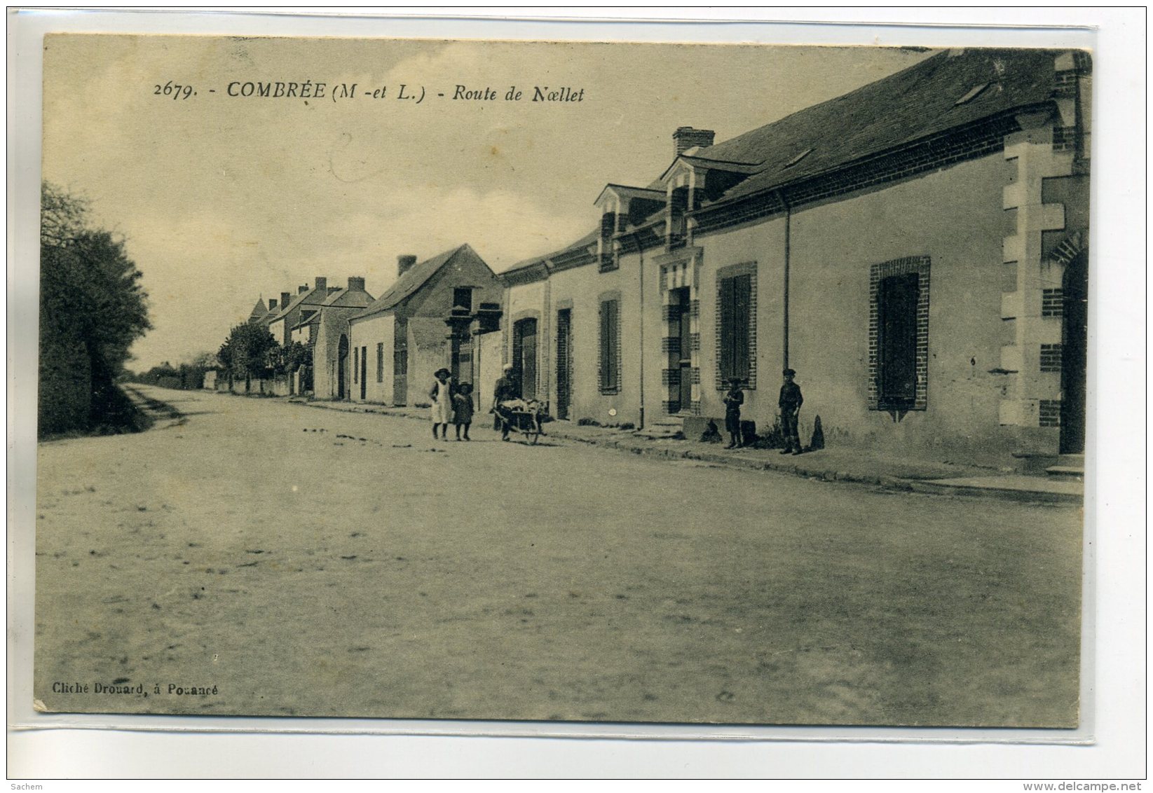 49 COMBREE Carte RARE Lavandiere Et Sa Brouette Anim Route De Noellet 1910   / D15  -2016 - Other & Unclassified