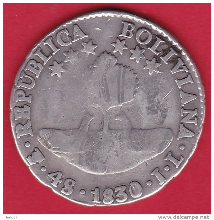 Bolivie - 4 Sols - Argent - 1830 - Bolivia