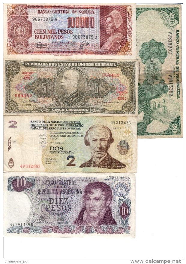 America Lot 5 Banknotes - Altri – America