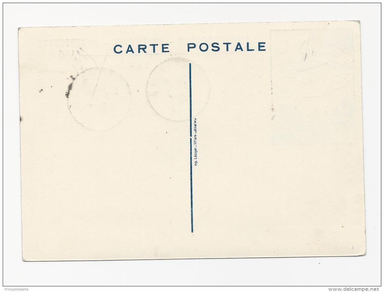 LETTRE DE LA JOURNEE DE L' AIR DE PONTARLIER DOUBS 1935  PSEUDO VIGNETTE   SEMEUSE LETTRE COVER MEETING - 1960-.... Brieven & Documenten