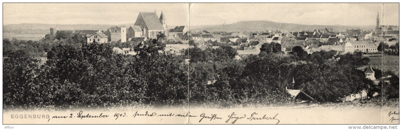 Eggenburg 1903 Triple Postcard Mailed - Eggenburg