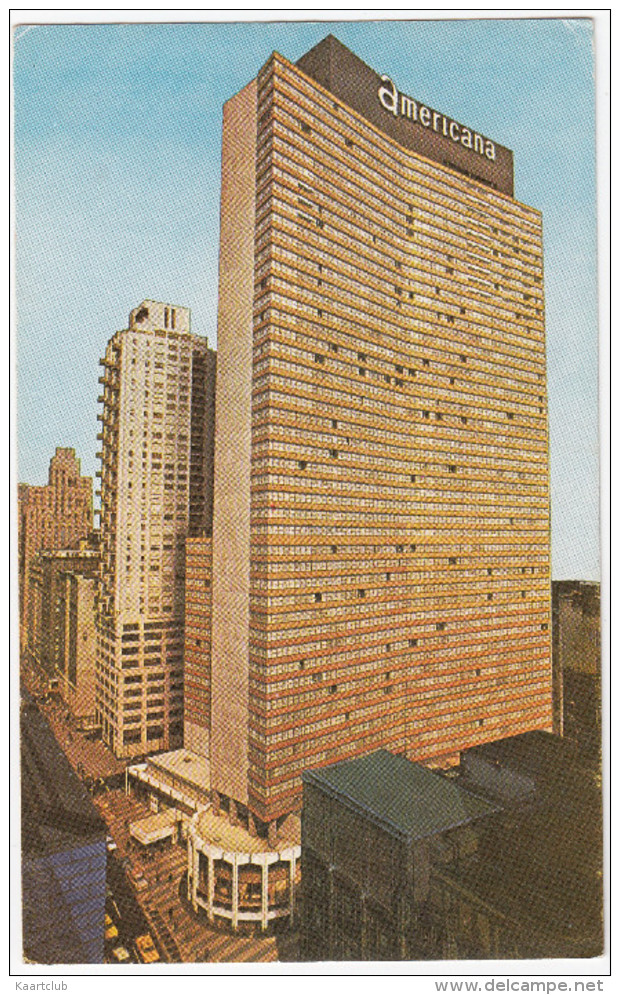 Hotel 'Americana' Of New York - 52nd-53rd Streets And Seventh Avenue - New York - 1969  - (N.Y.C.,- USA) - Bars, Hotels & Restaurants