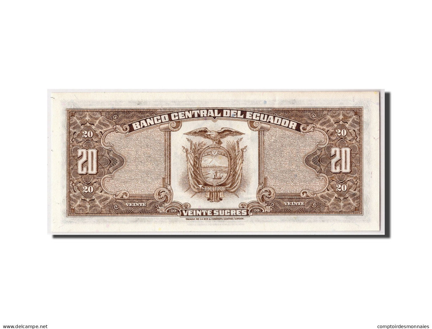 Billet, Équateur, 20 Sucres, 1983, 1983-04-20, KM:115b, NEUF - Ecuador