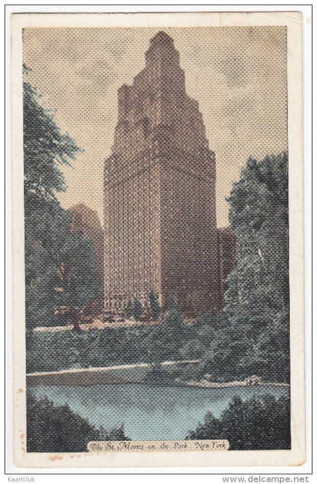 Hotel 'The St Moritz On The Park' - 50 Central Park South - New York - 1939  - (N.Y.C.,- USA) - Bares, Hoteles Y Restaurantes