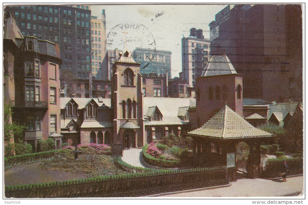 'The Little Church Around The Corner - East 29th Street - New York - (1962 - 18 Centimes Tax Due)  - (N.Y.C.,- USA) - Églises