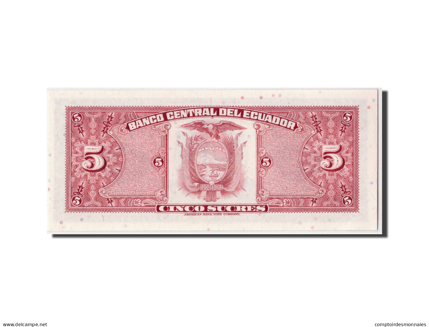 Billet, Équateur, 5 Sucres, 1982, 1982-08-20, KM:108b, NEUF - Ecuador