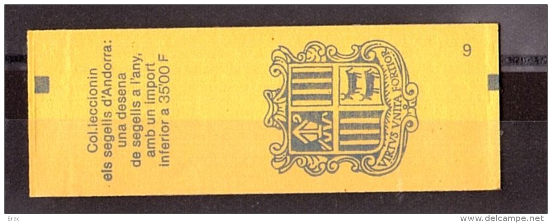 Andorre - 1991 - Carnet Neuf ** Non Ouvert - Blason - Carnets