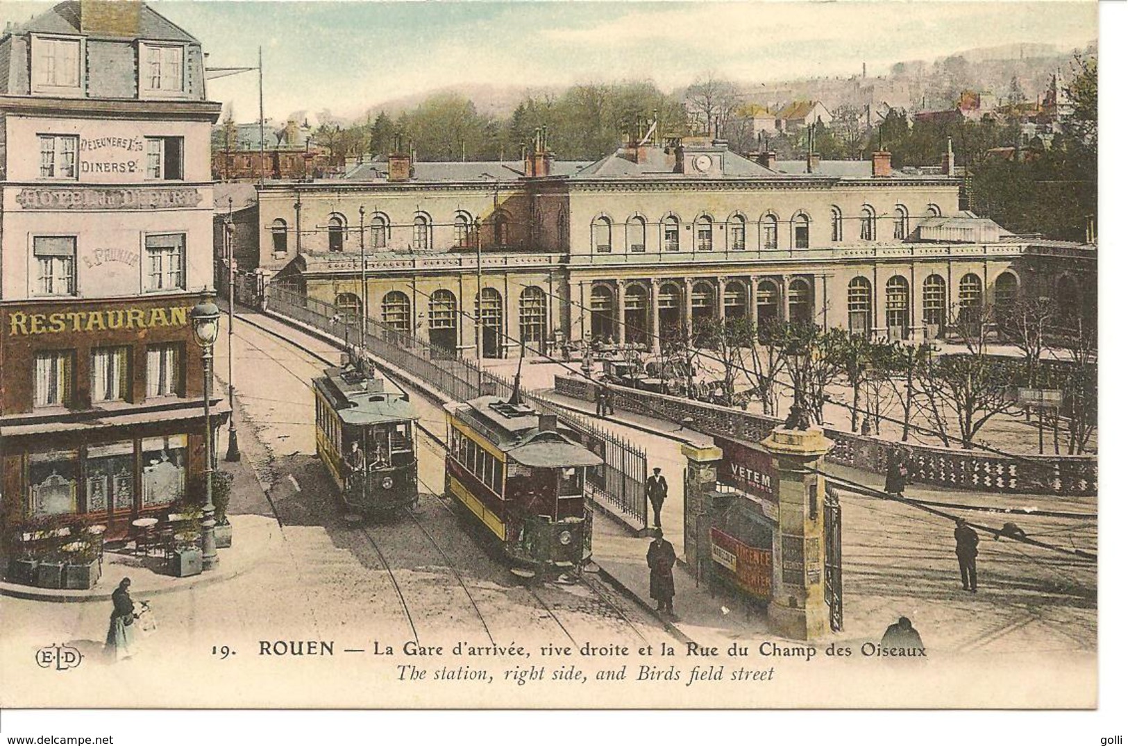 Rouen - La Gare D'arrivée, Rive Droite Et La Rue Du Chant Des Oiseaux - Rouen