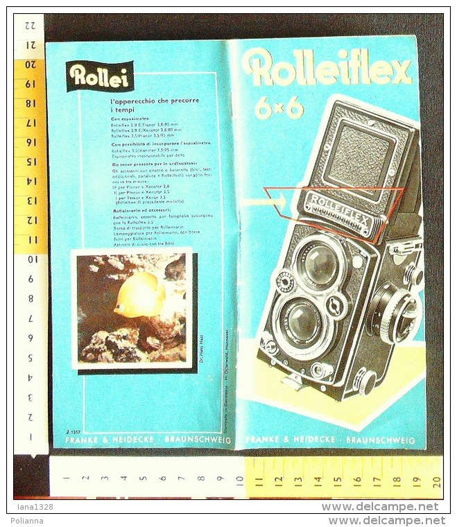 B1783 - Brochure Illustrata MACCHINA FOTOGRAFICA ROLLEIFLEX Vintage - Macchine Fotografiche