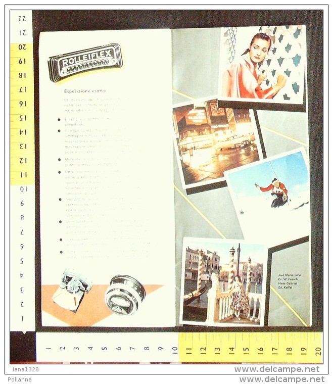 B1783 - Brochure Illustrata MACCHINA FOTOGRAFICA ROLLEIFLEX Vintage - Appareils Photo