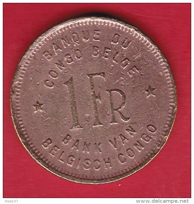 Congo Belge - 1 Franc 1949 - 1945-1951: Regentschap